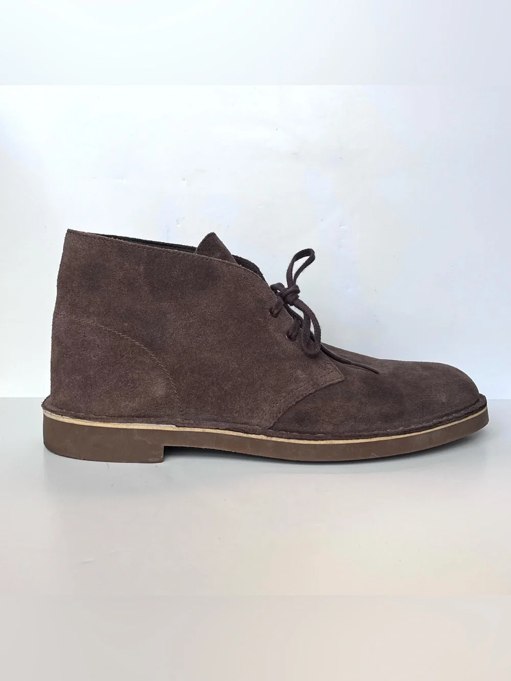 CLARKS Originals Desert Boot Bushacre 2 Chukka Brown Suede Men's Size 9.5 M